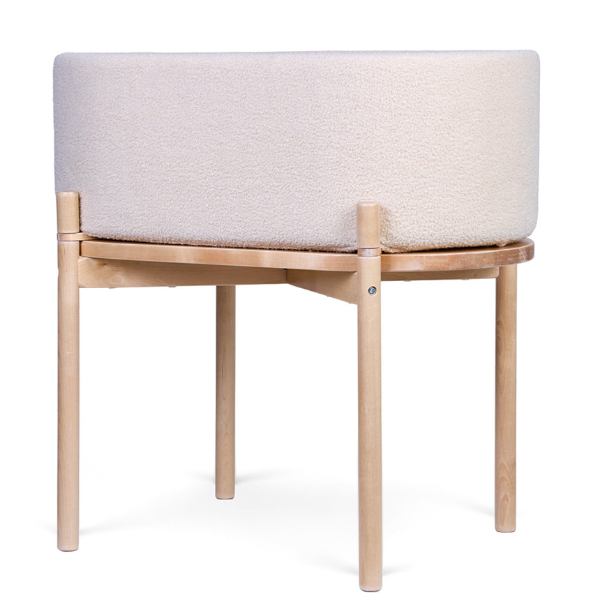 Berceau Teddy & Table d'enfant 2-en-1 Ecru 