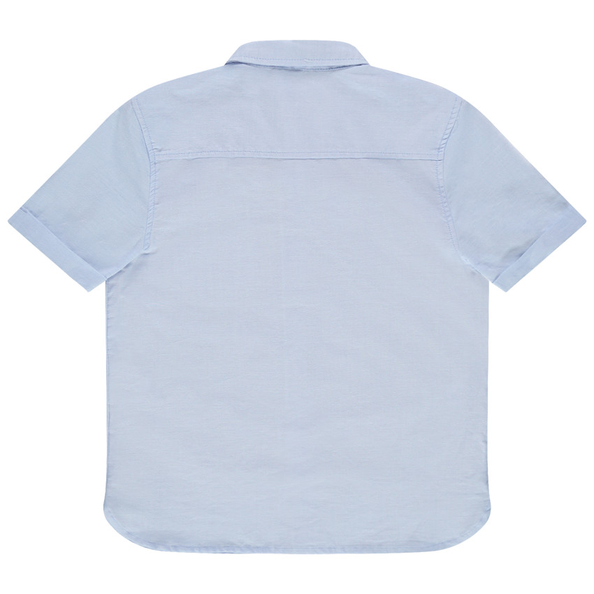 Camisa de manga corta azul con bolsillo  Additional Camisa de manga corta azul con bolsillo