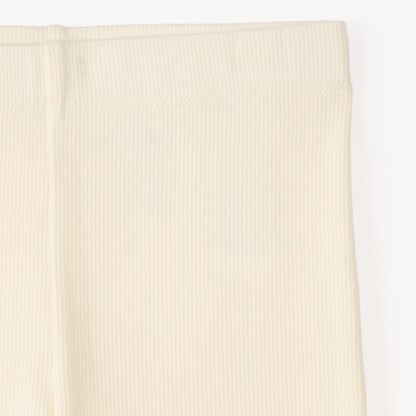 Ciclista liso efecto acanalado para niña 