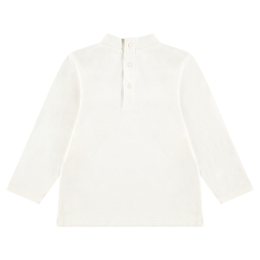 Camiseta interior de cuello alto con cohete y estrellas estampadas  Additional Camiseta interior de cuello alto con cohete y estrellas estampadas