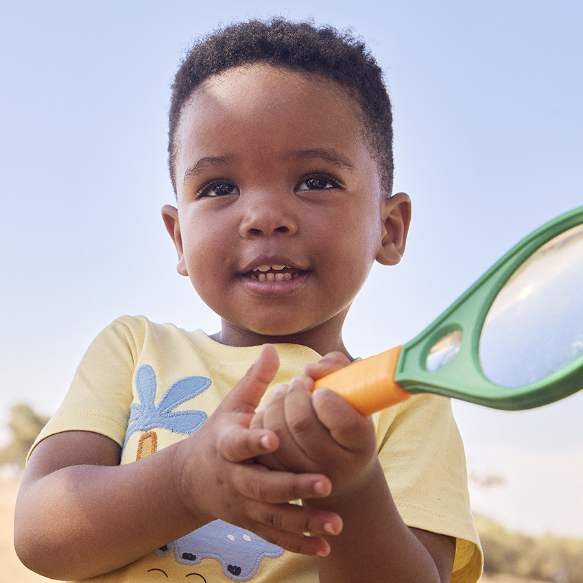 Camiseta manga corta motivo fantasía dinosaurio para bebé niño 