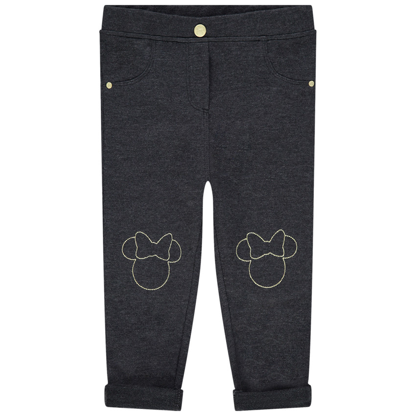 Jegging jaspeado con bordados de Minnie Disney 
