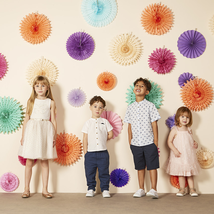 Bermudas lisas de tela para niño 