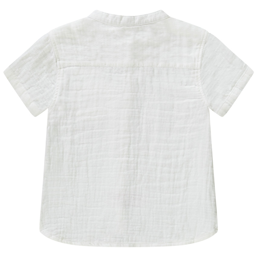 Camisa de manga corta con palmera bordada para bebé niño 