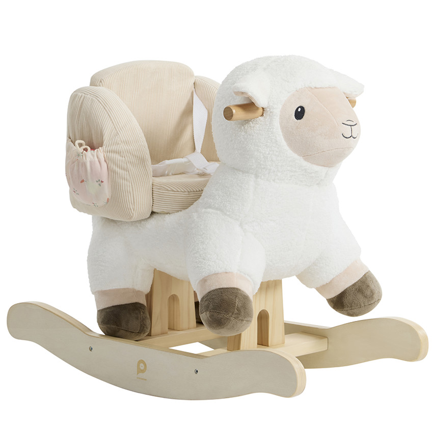 Mouton à bascule avec 2 jouets sensoriels 