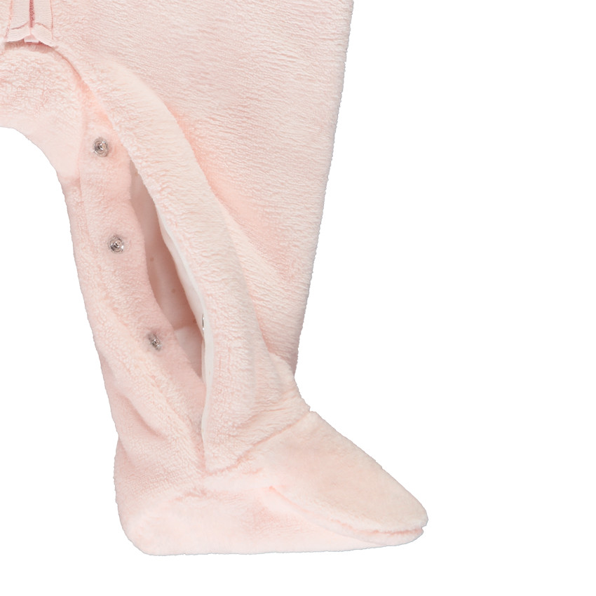 Pelele de sherpa con motivo de osito para bebé niña 