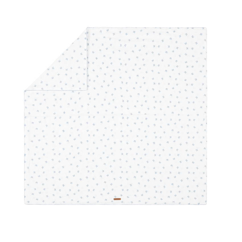 Manta de gasa de algodón 100 x 100 cm - Pequeñas Flores 