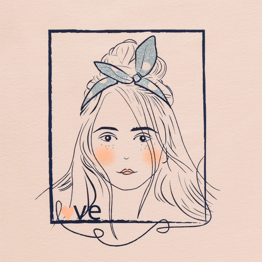 Jogging avec sweat print personnage et legging à bandes 