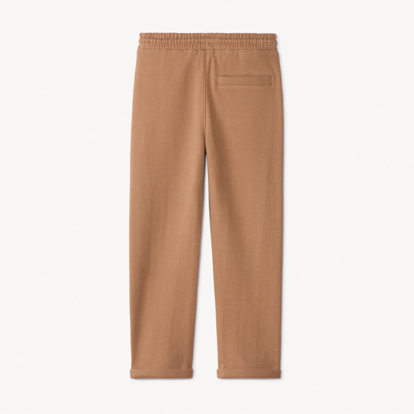 Pantalón liso de punto milano para niño 