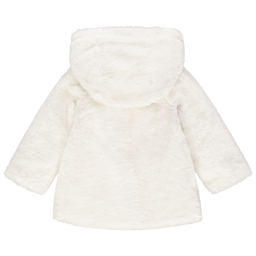 Parka à capuche en serpa doublée jersey imprimé coeurs 