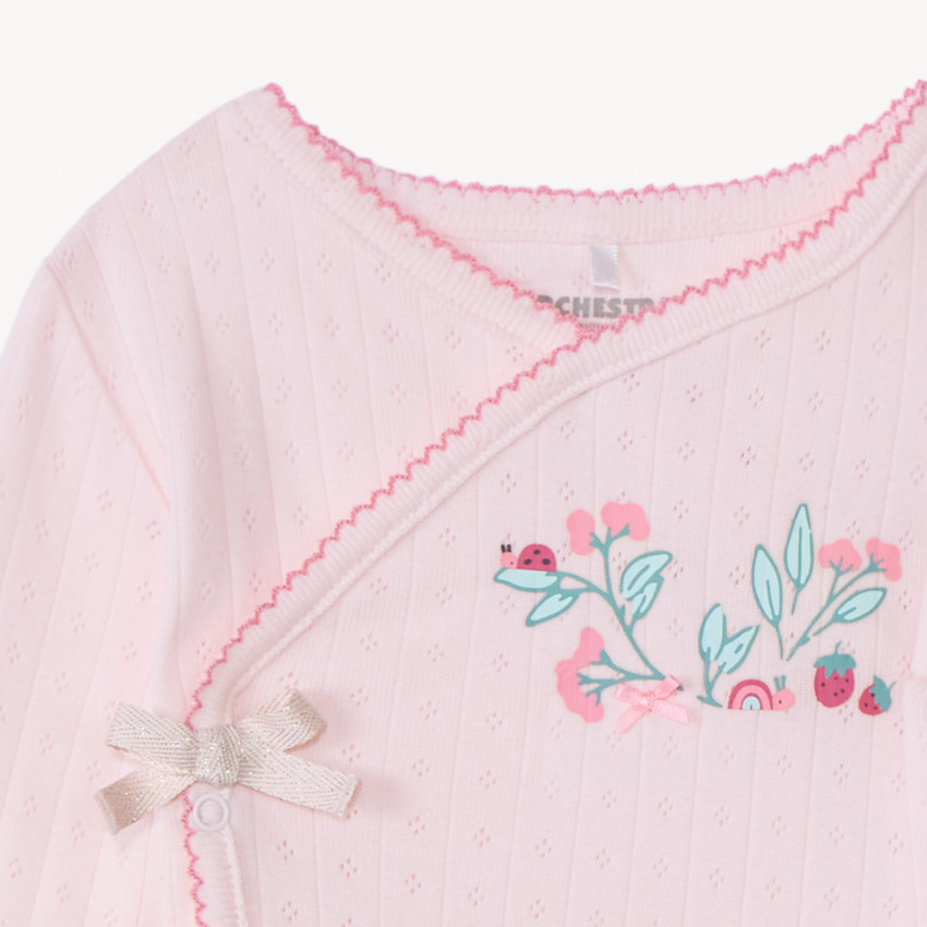 Conjunto de 3 piezas evolutivo de punto para niña bebé 