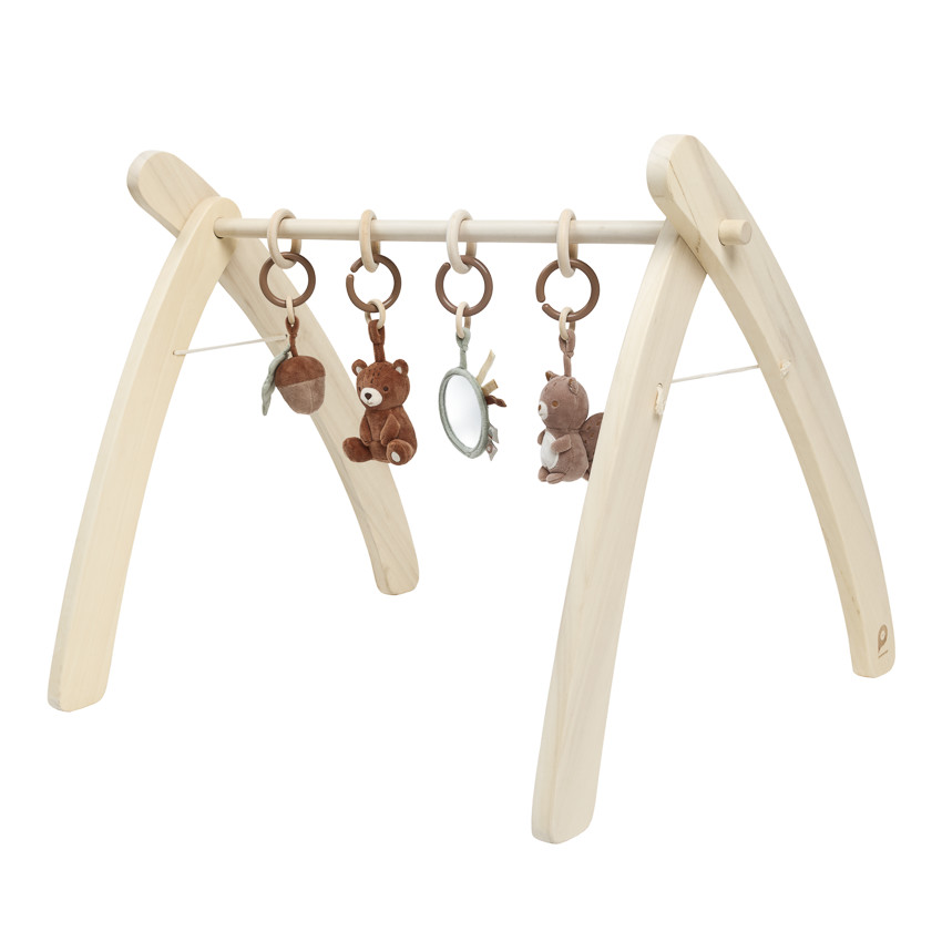 Set de 4 juguetes colgantes para arco de estimulación Rey de los Bosques 