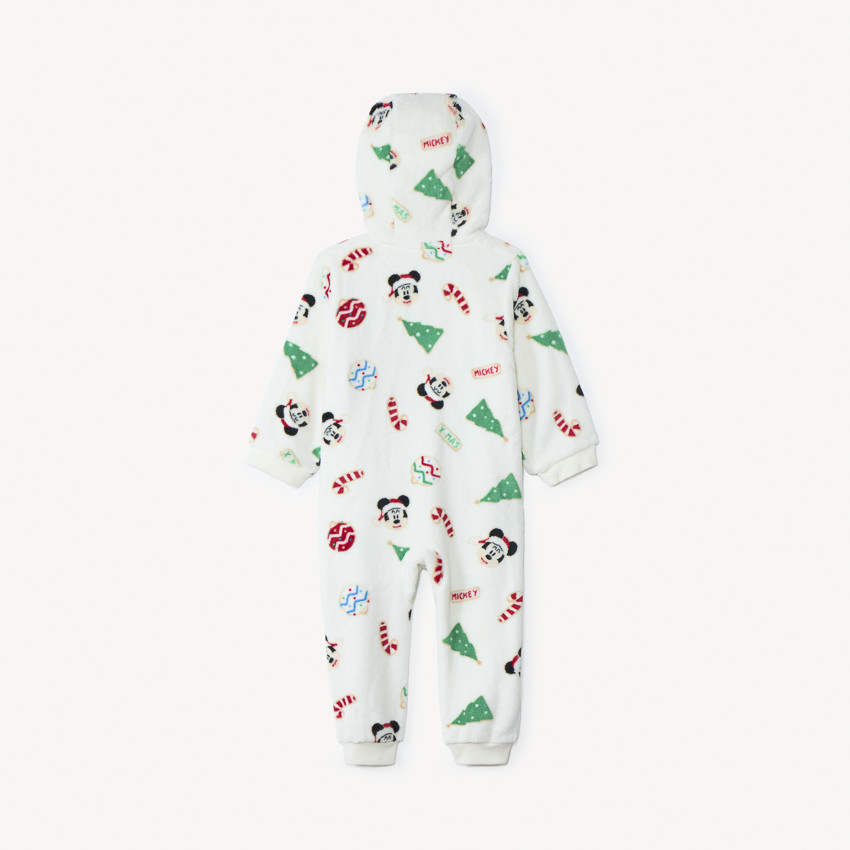 Pijama divertido de Navidad de Mickey Disney en sherpa para bebé. 