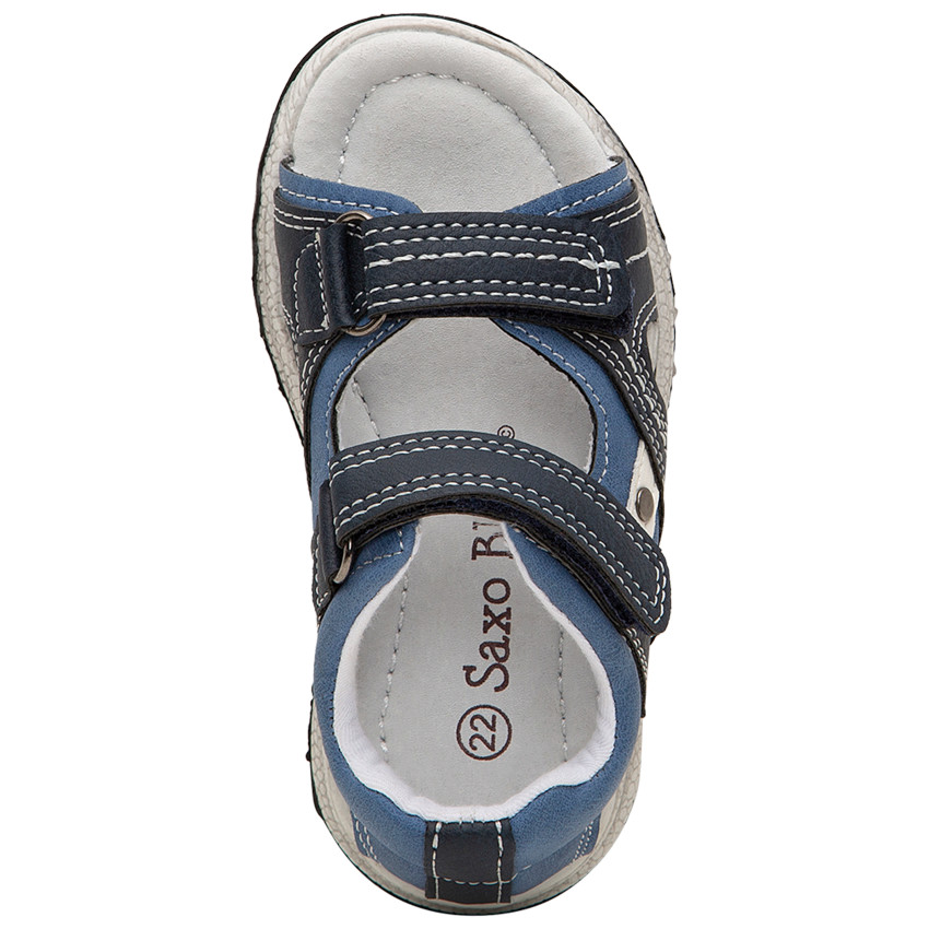 Sandalias con detalles contrastantes y cierre de velcro para niño 