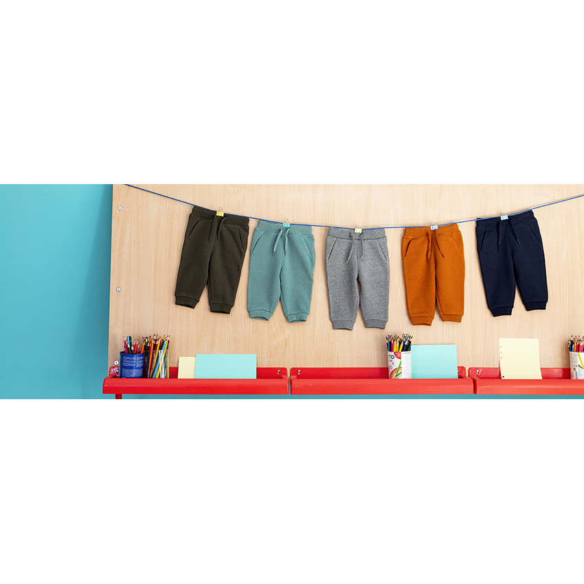 Pantalón de jogging de felpa lisa para bebé niño 