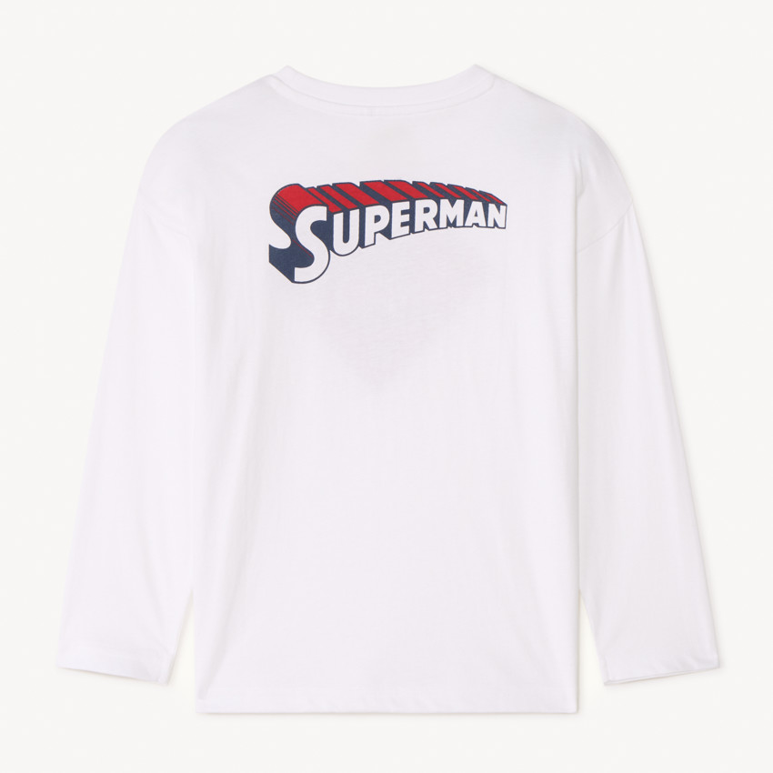 Camiseta de manga larga de Superman Warner en relieve para niño 