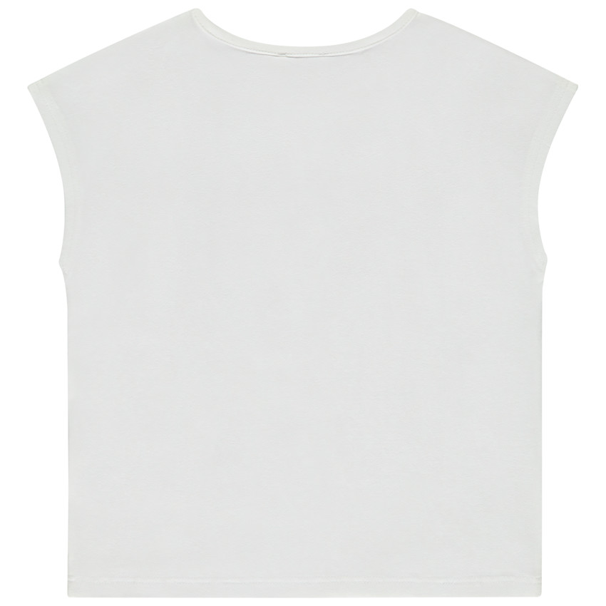 Camiseta sin mangas corte boxy con estampado fantasía para niña 