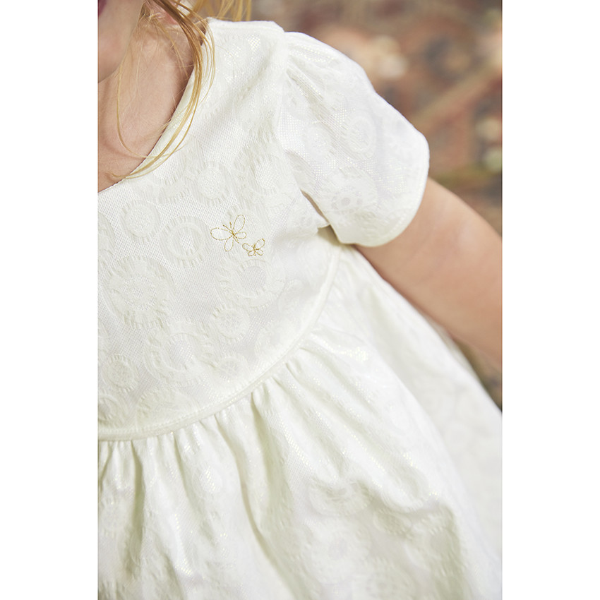 Vestido ceremonia manga corta 