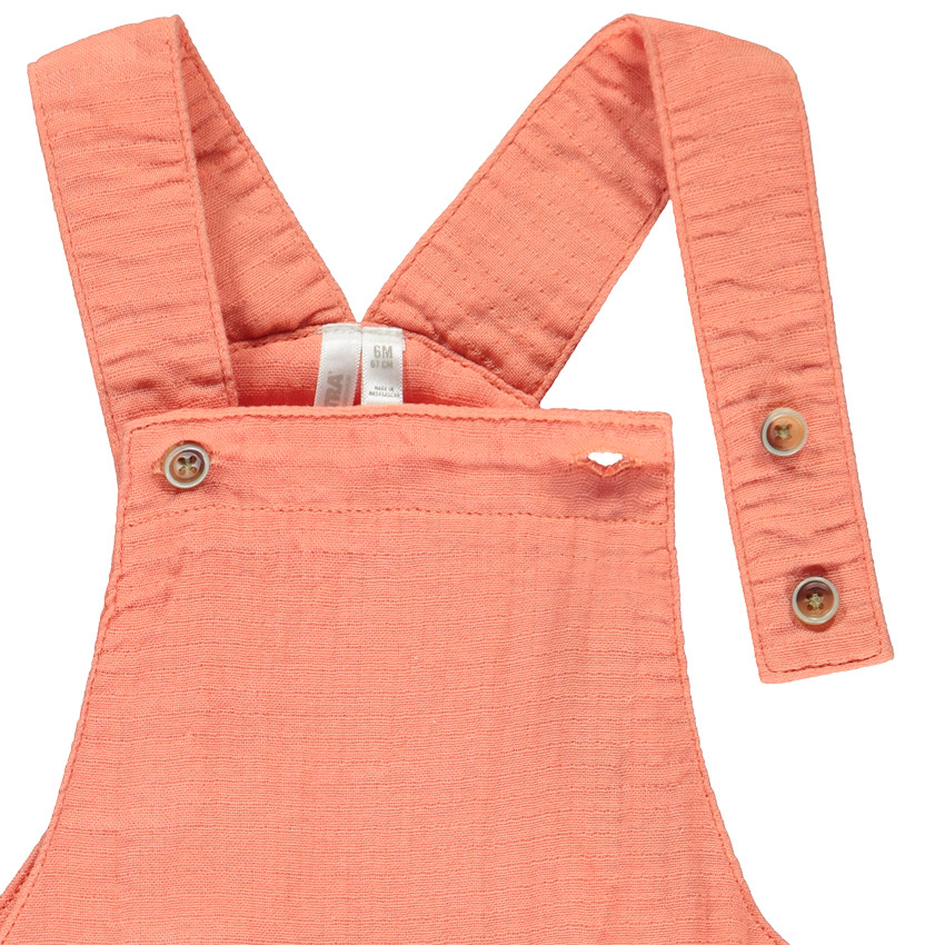 Ensemble salopette + t-shirt fantaisies crabe pour bébé garçon  