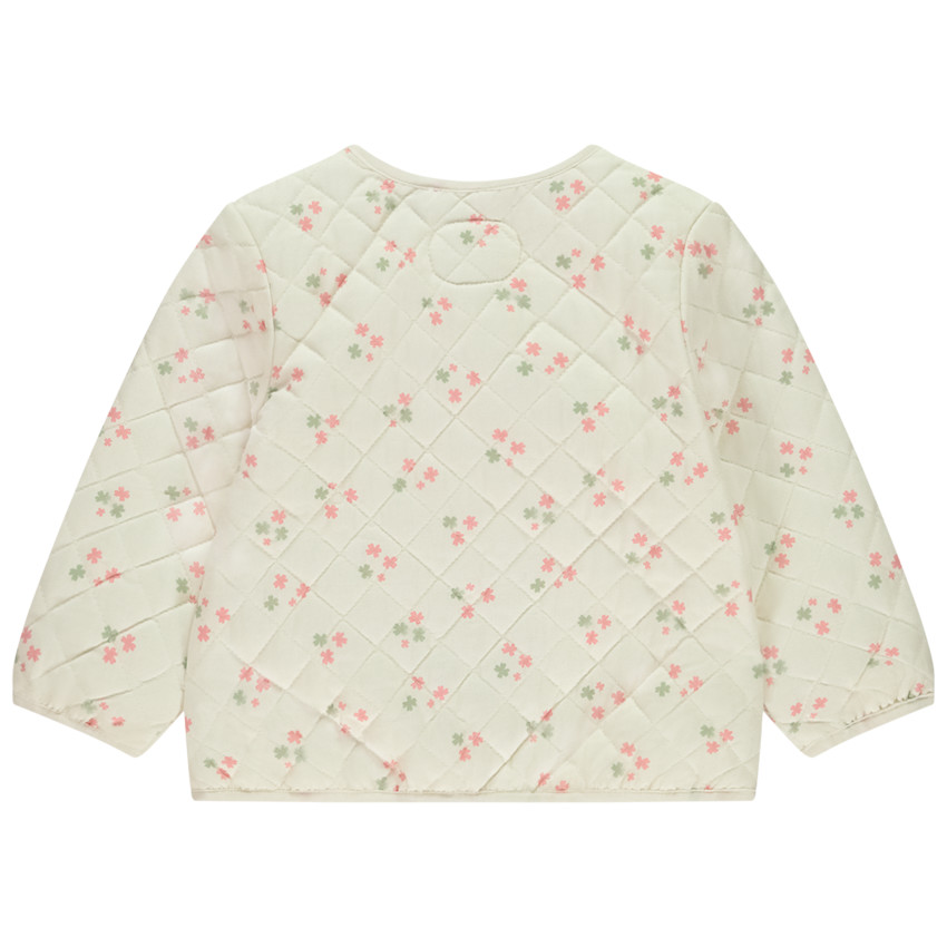 Chaqueta acolchada con estampado floral para bebé niña 