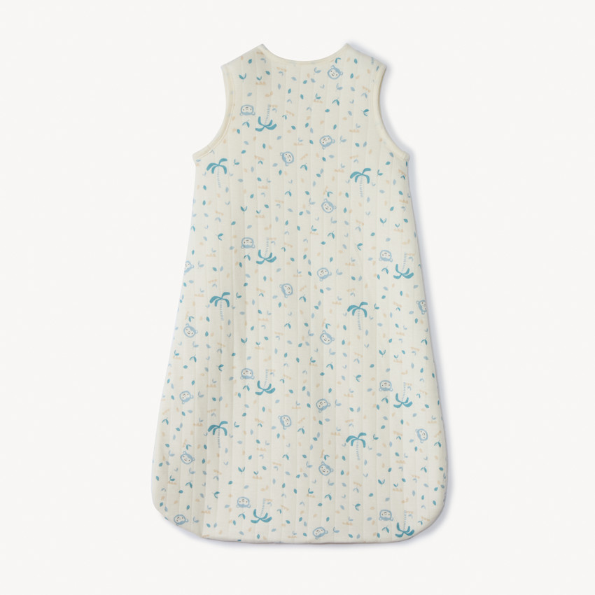 Saco acolchado TOG 1.5 con estampado de monos para bebé niño 