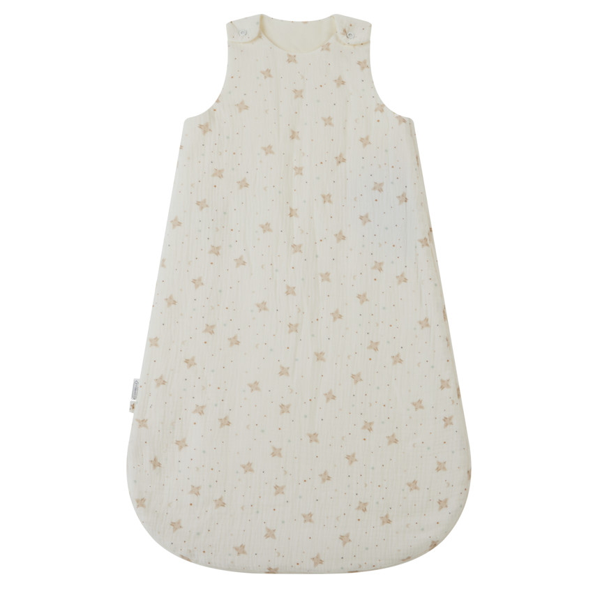 Gigoteuse imprimée en double gaze TOG 2 Douce Hirondelle écru 