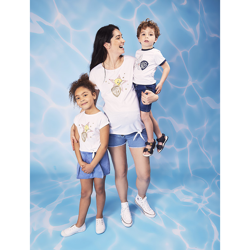 Camiseta de manga corta estampada Titi Warner Bros para mujer 