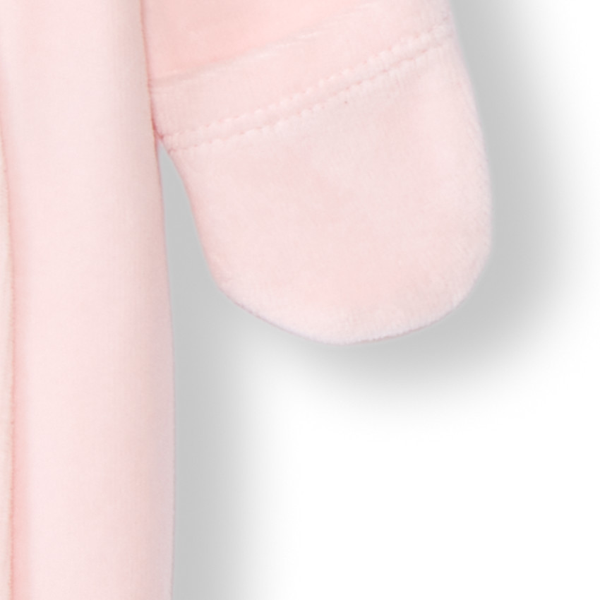 Pelele de terciopelo con parche de globo aerostático para bebé niña prematura 