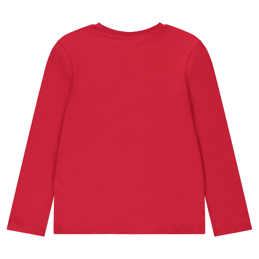 Júnior - Camiseta de manga larga con logo ©Warner Batman con lentejuelas negras 