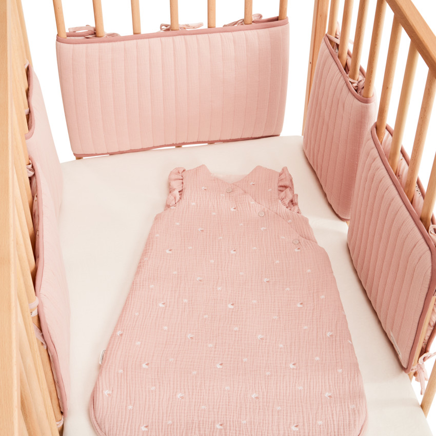 Lote de 5 protecciones modulares para barrotes colección "Promenade Bucolique" rosa 