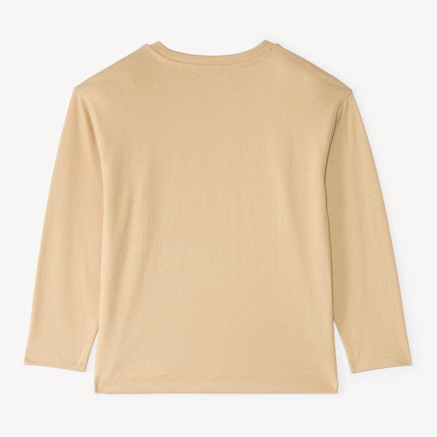 Camiseta de manga larga oversize con fotoprint de montaña para niño 