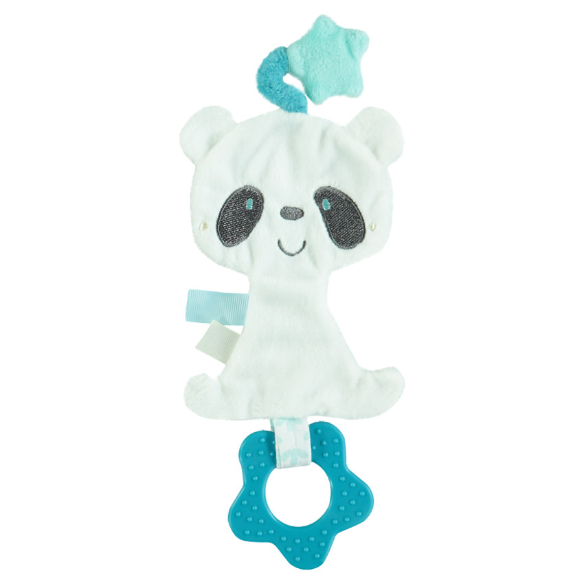 Anillo con panda de terciopelo 