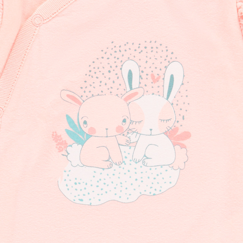 Pelele de algodón motivo conejito 