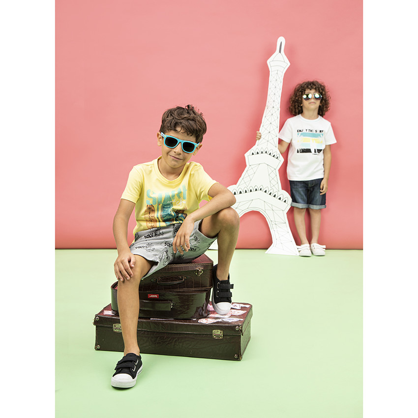 camiseta mangas cortas en algodon print tabla de surf 