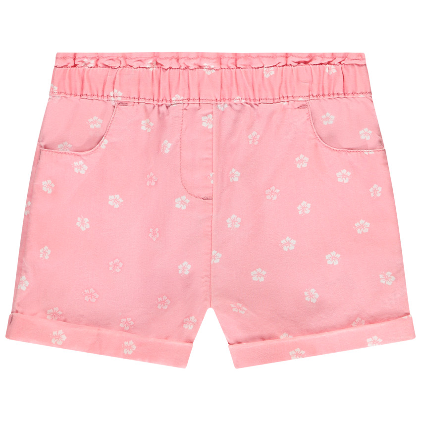 Short estampado flores de hibisco para niña 