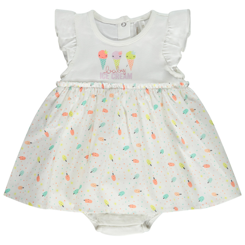 Vestido pelele 2 en 1 estampado helados para bebé niña  Additional Vestido pelele 2 en 1 estampado helados para bebé niña