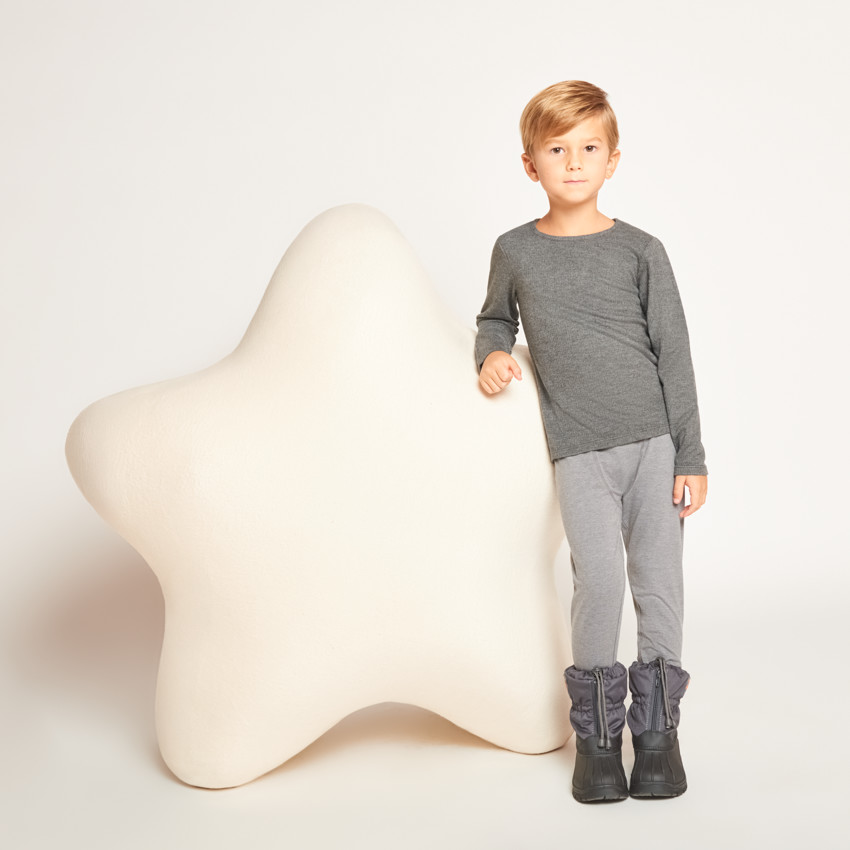 Lote de 2 bodies de manga larga térmicos para niño. 