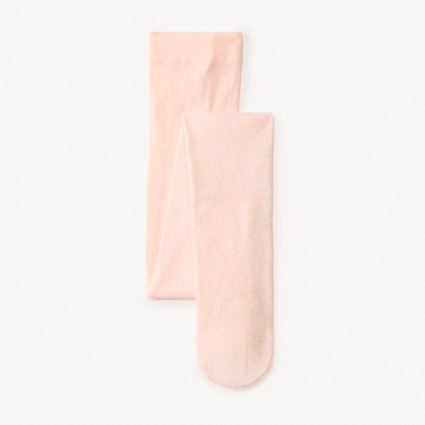 Leggings finos de lurex con efecto iridiscente niña 