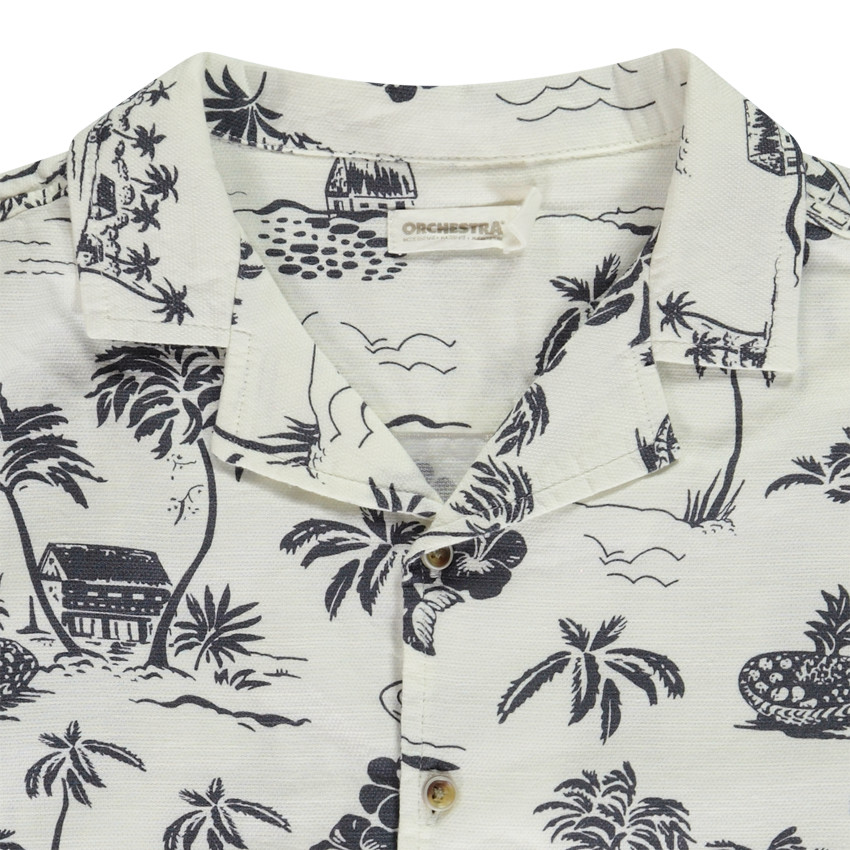 Camisa de manga corta estampada con isla tropical para niño  Additional Camisa de manga corta estampada con isla tropical para niño
