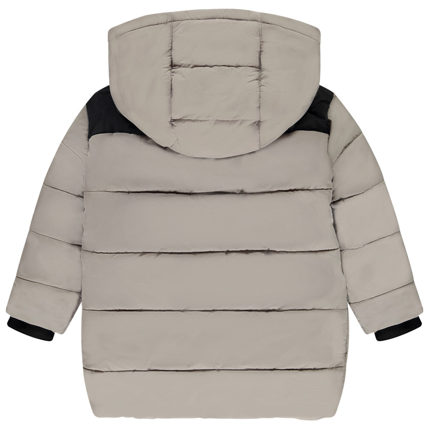 Chaqueta larga acolchada efecto color block para niño 