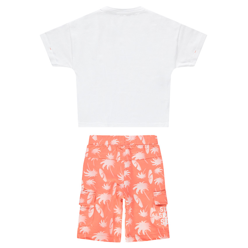 Conjunto con camiseta y bermudas con estampado de palmeras y surf  Additional Conjunto con camiseta y bermudas con estampado de palmeras y surf