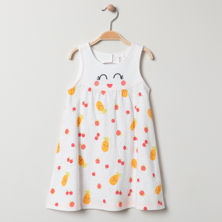 Robe sans manches en coton imprimée fruits  Additional Robe sans manches en coton imprimée fruits