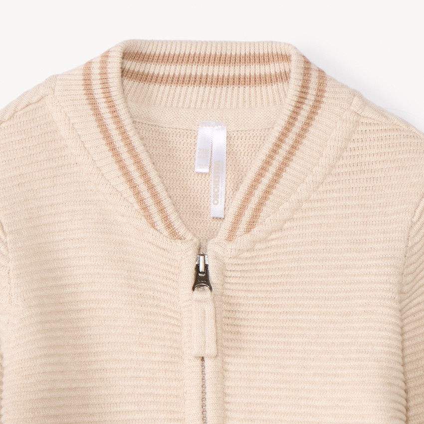 Chaleco teddy de punto liso para bebé niño 