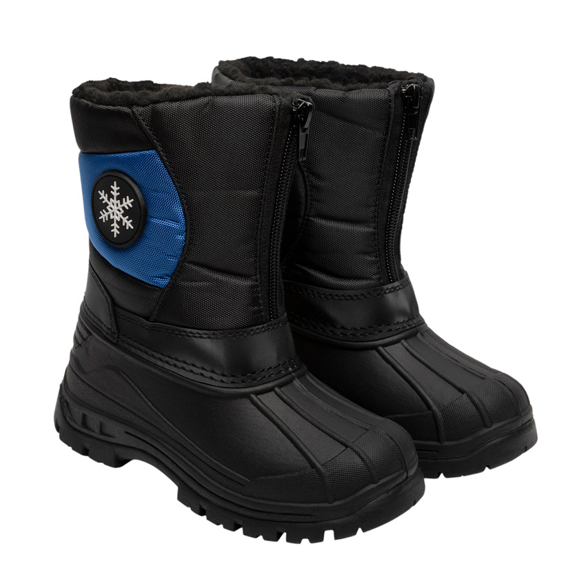 Botas de après-ski detalle parche copo de nieve para niño 