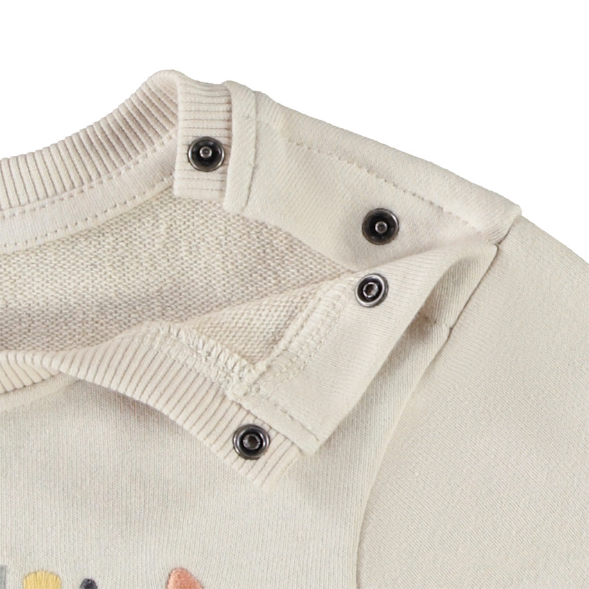 Sudadera de felpa con bordado de rizo para bebé niño 