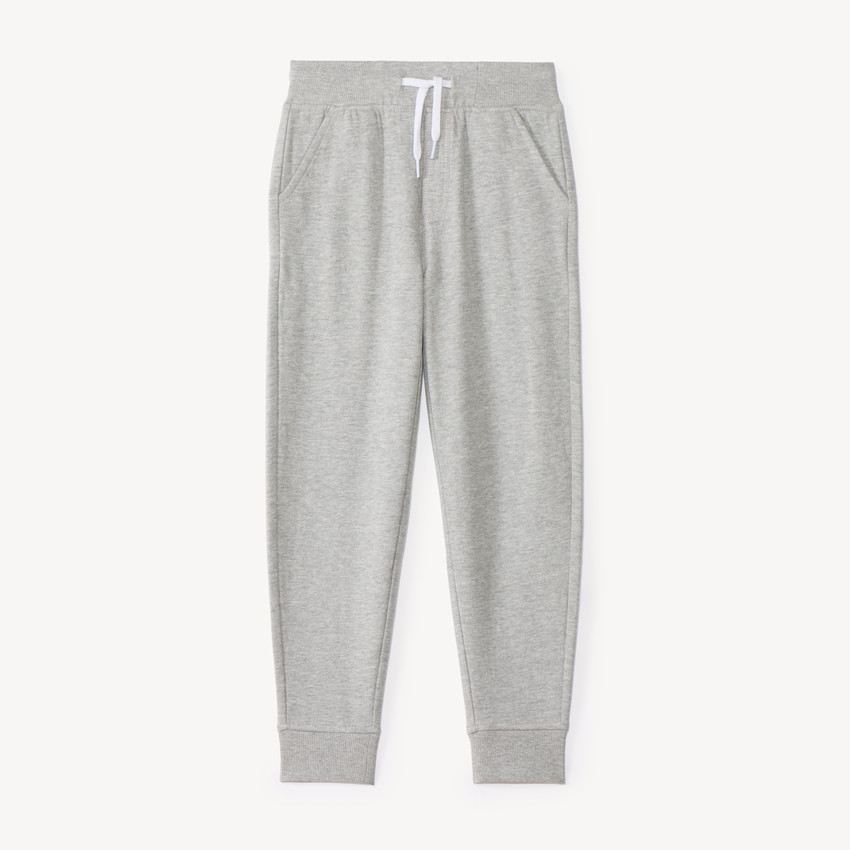Pantalón de chándal liso de felpa para niño 