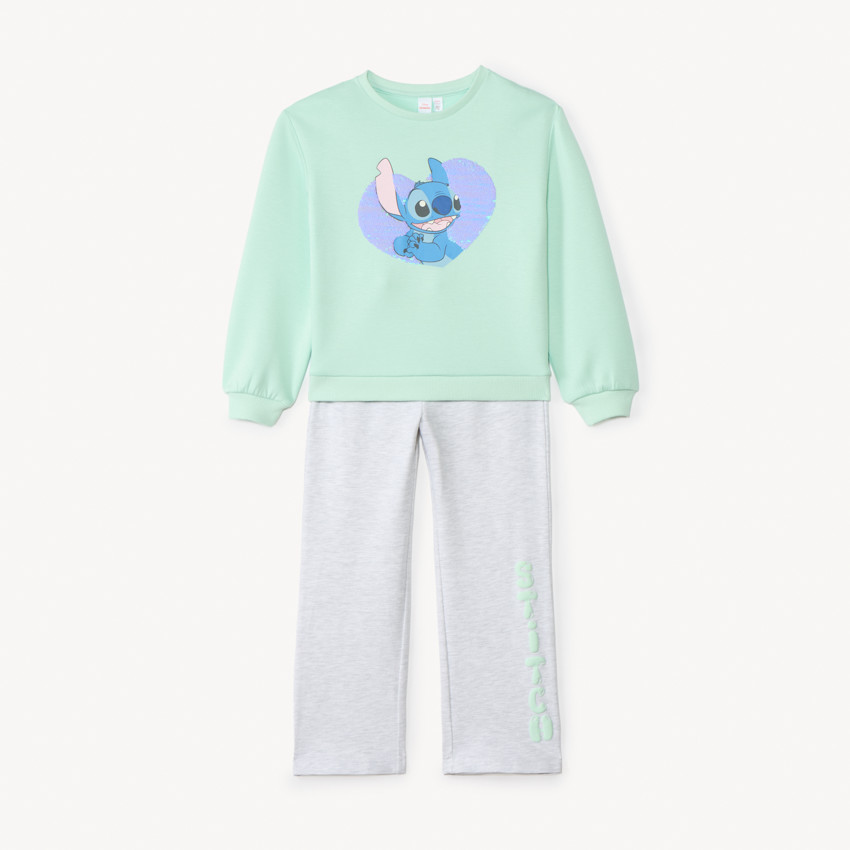 Conjunto de chándal de felpa Stitch de Disney para niña 