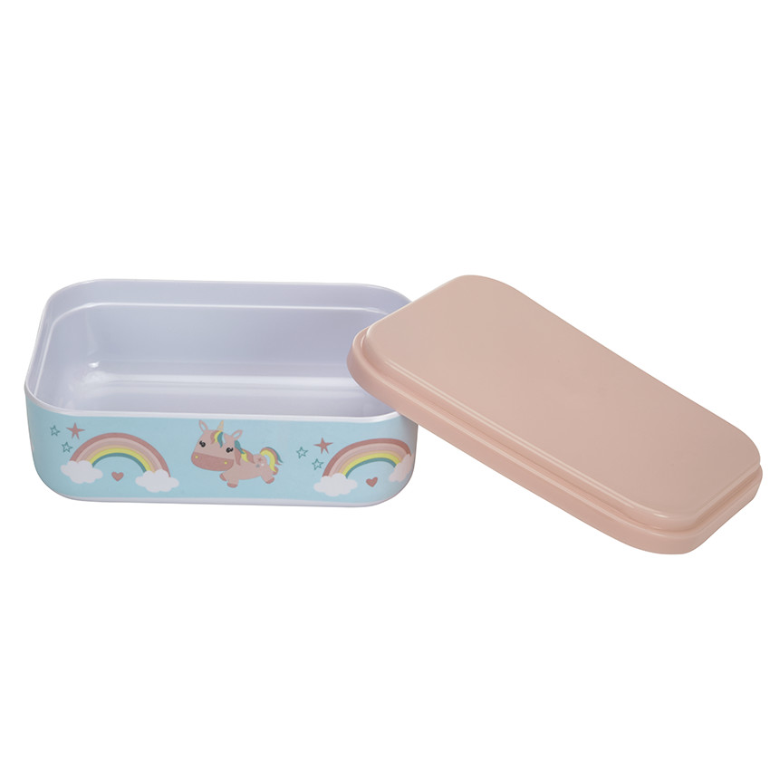 Fiambrera de melamina - Unicornio 