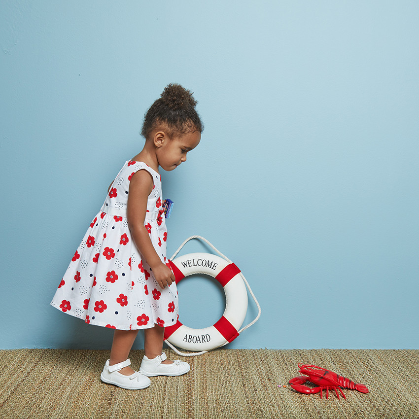 Ropita corta de flores para bebé niña 