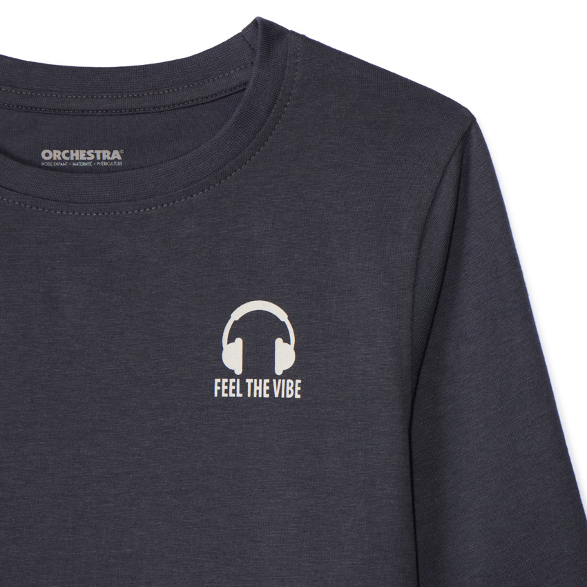 Lote de 3 camisetas de manga larga lisas para niño 